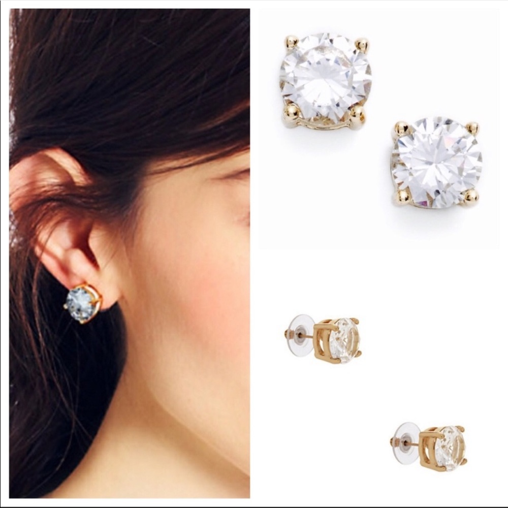 Kate spade gumdrop large stud crystal earrings
